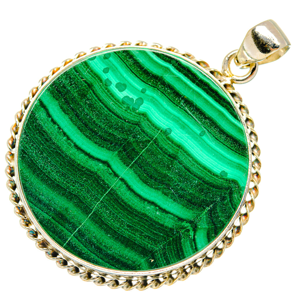 Malachite Pendants handcrafted by Anasilvercos - PD28601 - Photo 2