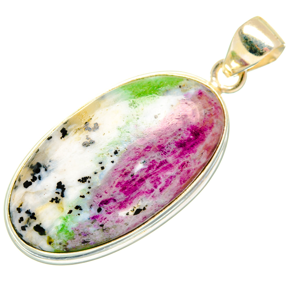 Ruby Zoisite Pendants handcrafted by Anasilvercos - PD28625 - Photo 2