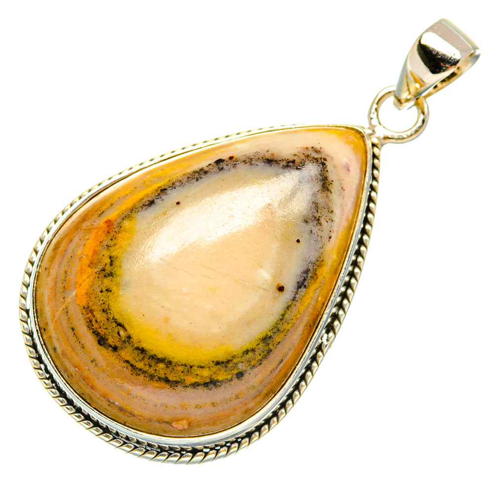Bumble Bee Jasper Pendants handcrafted by Anasilvercos - PD28636 - Photo 2