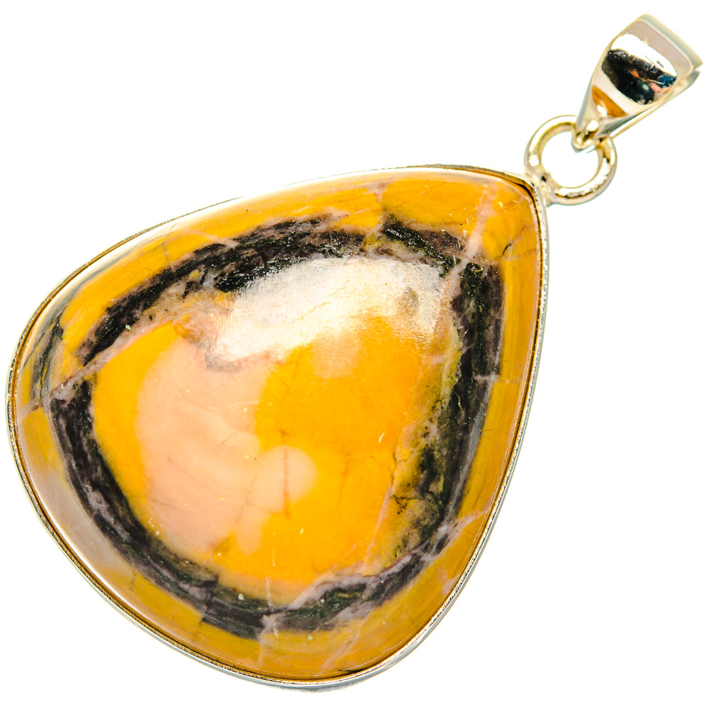 Bumble Bee Jasper Pendants handcrafted by Anasilvercos - PD28643 - Photo 2
