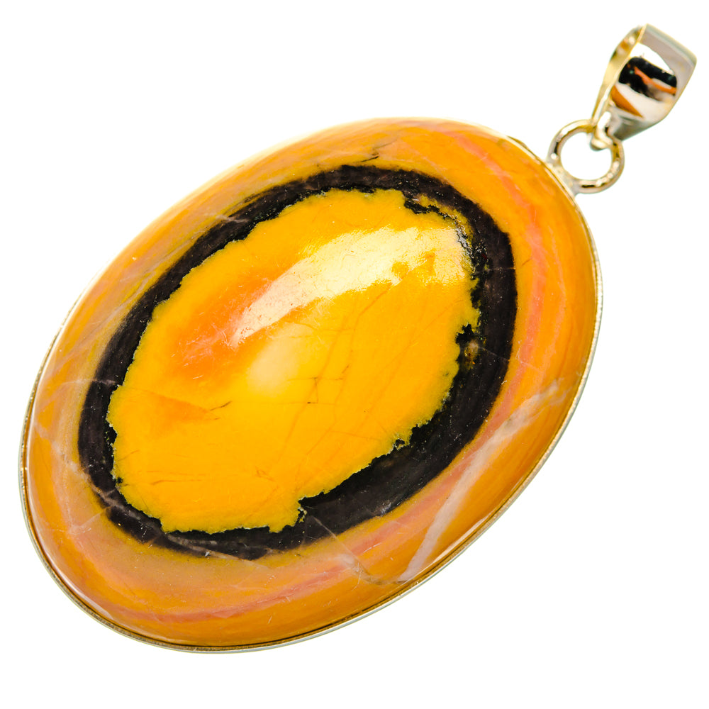 Bumble Bee Jasper Pendants handcrafted by Anasilvercos - PD28646 - Photo 2