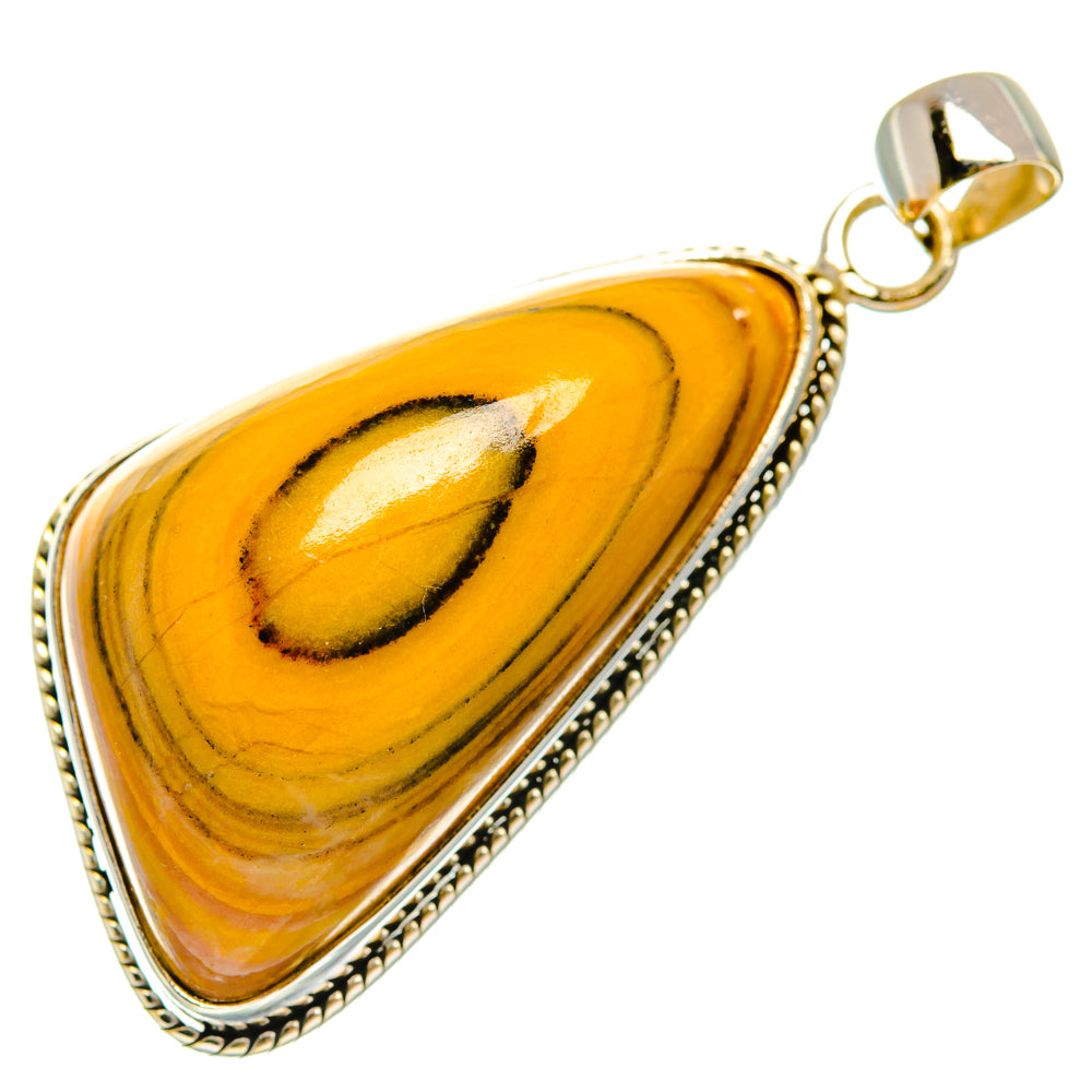 Bumble Bee Jasper Pendants handcrafted by Anasilvercos - PD28648 - Photo 2