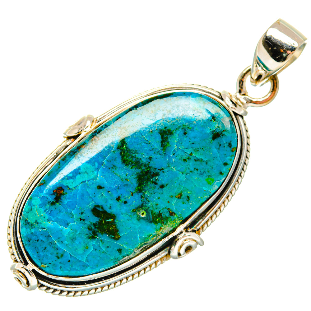 Chrysocolla Pendants handcrafted by Anasilvercos - PD28659 - Photo 2
