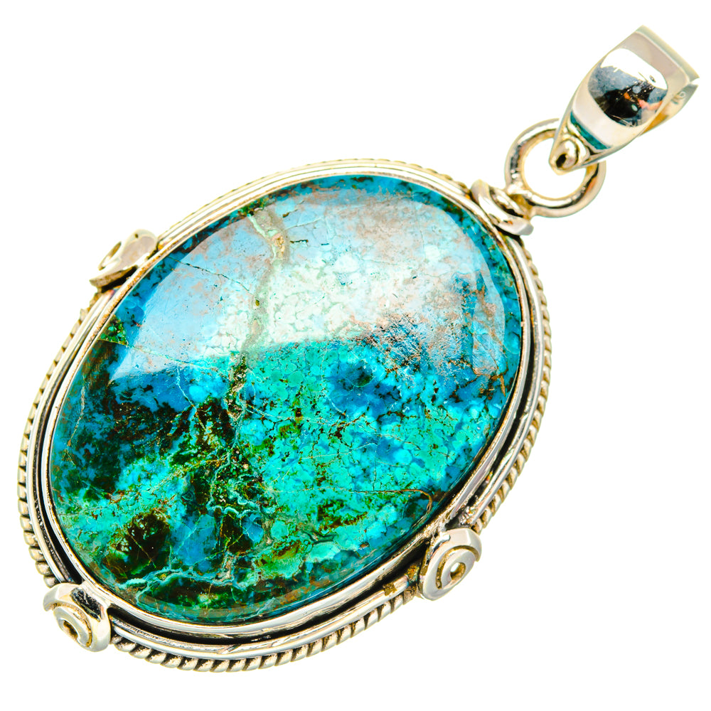 Chrysocolla Pendants handcrafted by Anasilvercos - PD28662 - Photo 2
