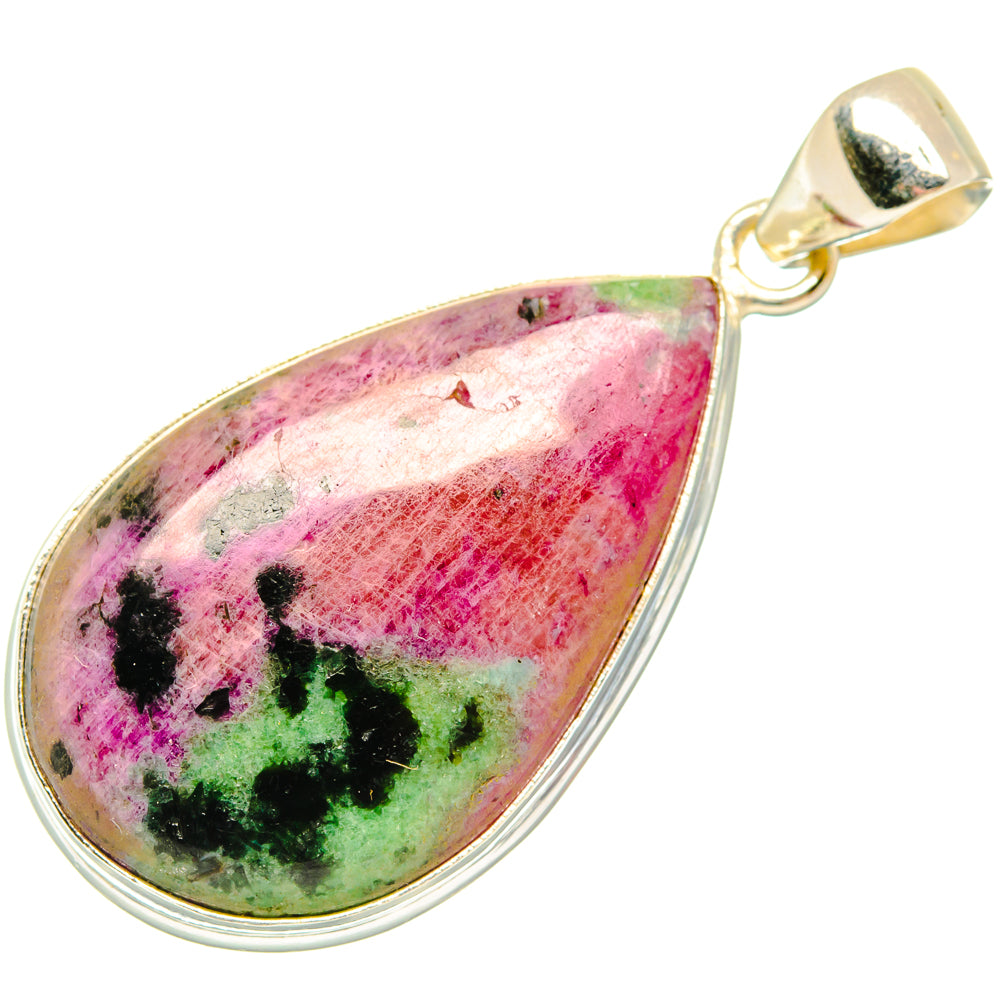 Ruby Zoisite Pendants handcrafted by Anasilvercos - PD28664 - Photo 2