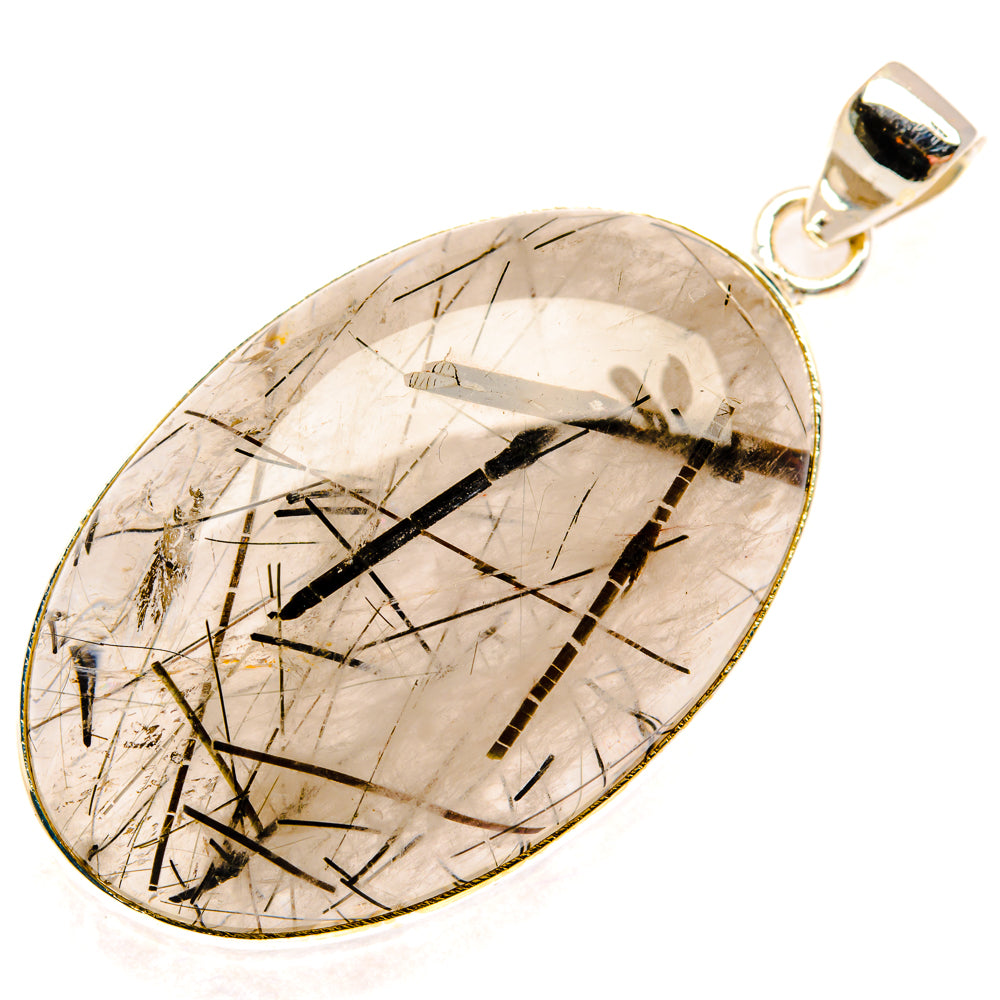 Tourmalinated Quartz Pendants handcrafted by Anasilvercos - PD28670 - Photo 2