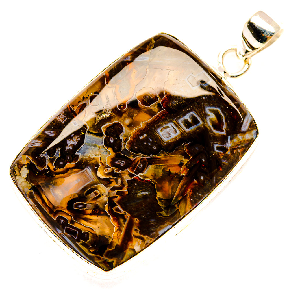 Turkish Tube Agate Pendants handcrafted by Anasilvercos - PD28671 - Photo 2