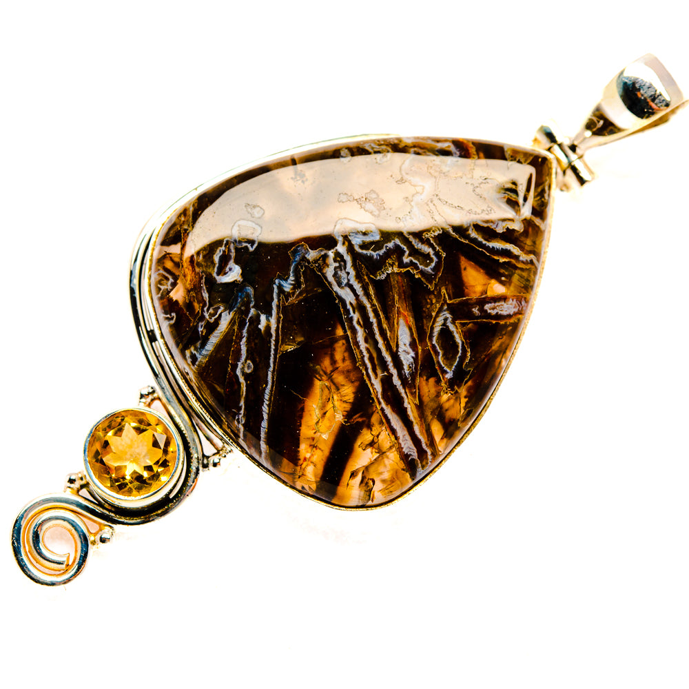 Turkish Tube Agate Pendants handcrafted by Anasilvercos - PD28678 - Photo 2