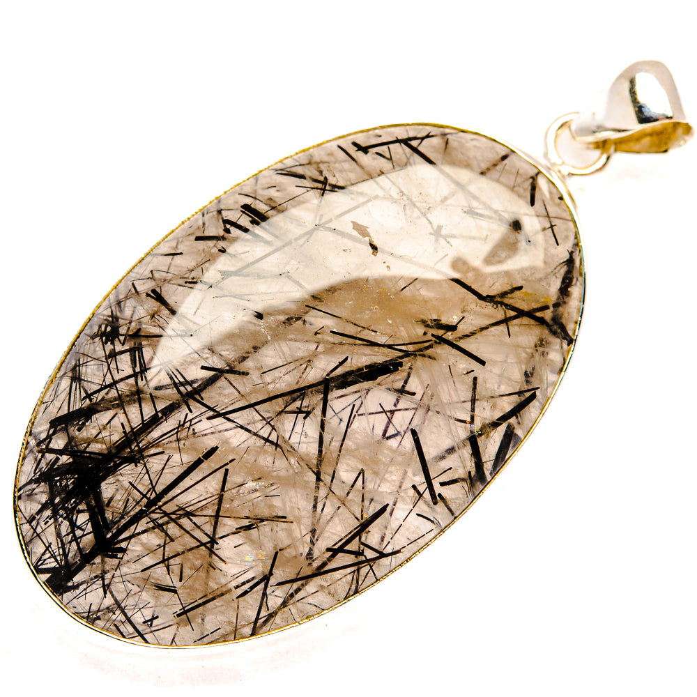 Tourmalinated Quartz Pendants handcrafted by Anasilvercos - PD28683 - Photo 2