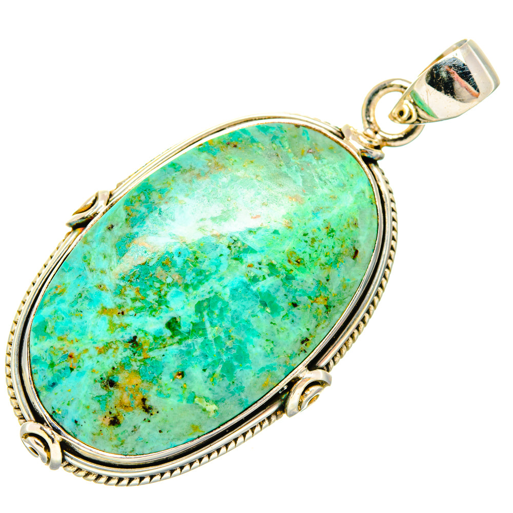 Chrysocolla Pendants handcrafted by Anasilvercos - PD28709 - Photo 2