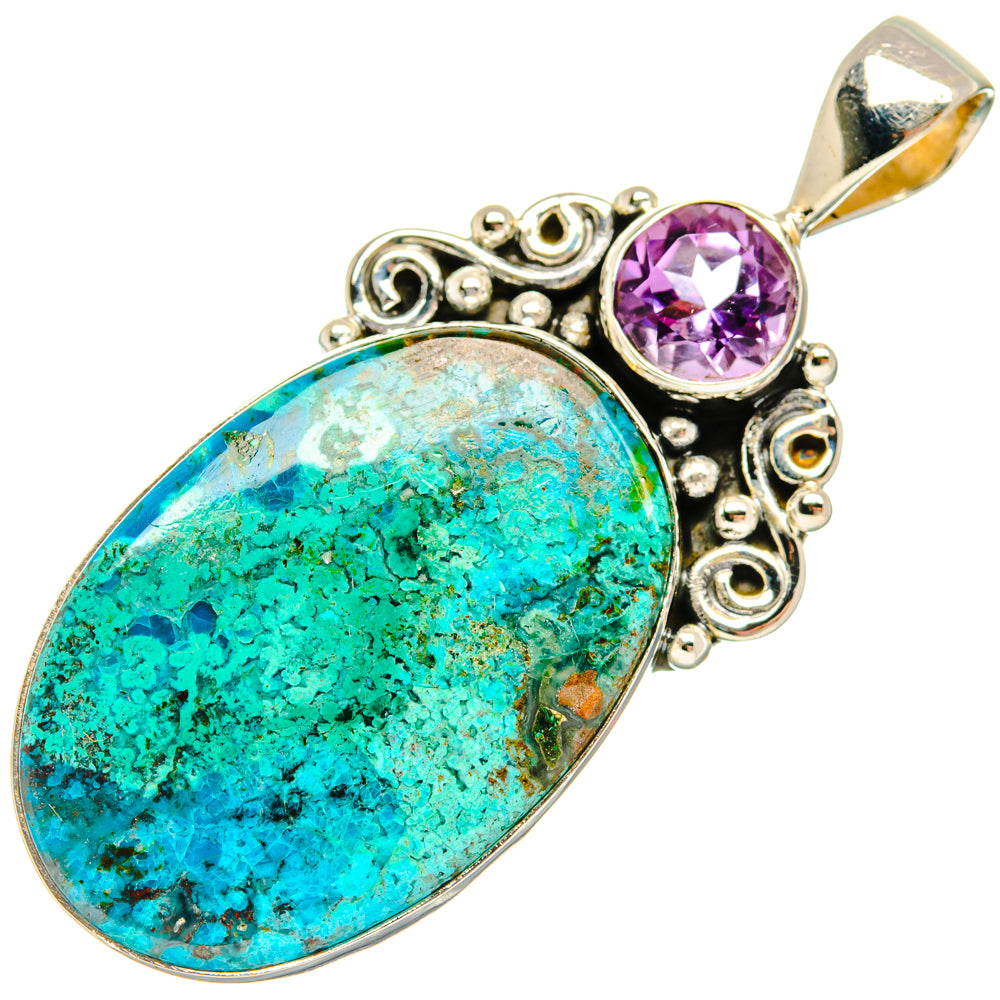 Chrysocolla Pendants handcrafted by Anasilvercos - PD28716 - Photo 2