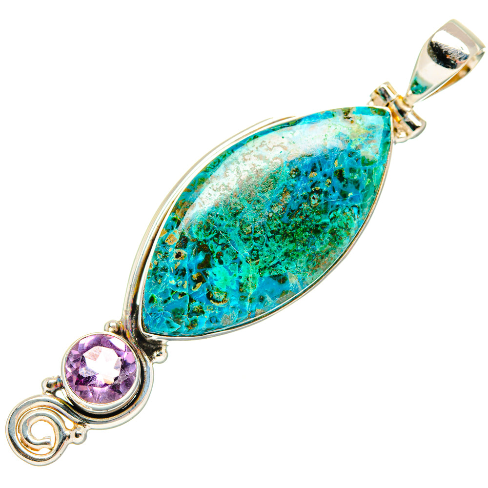 Chrysocolla Pendants handcrafted by Anasilvercos - PD28718 - Photo 2