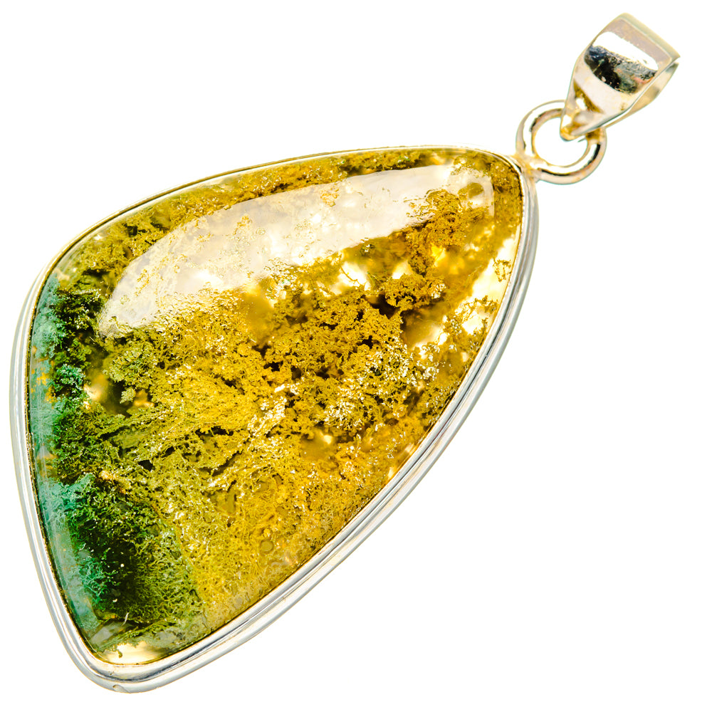 Moss Agate Pendants handcrafted by Anasilvercos - PD28757 - Photo 2