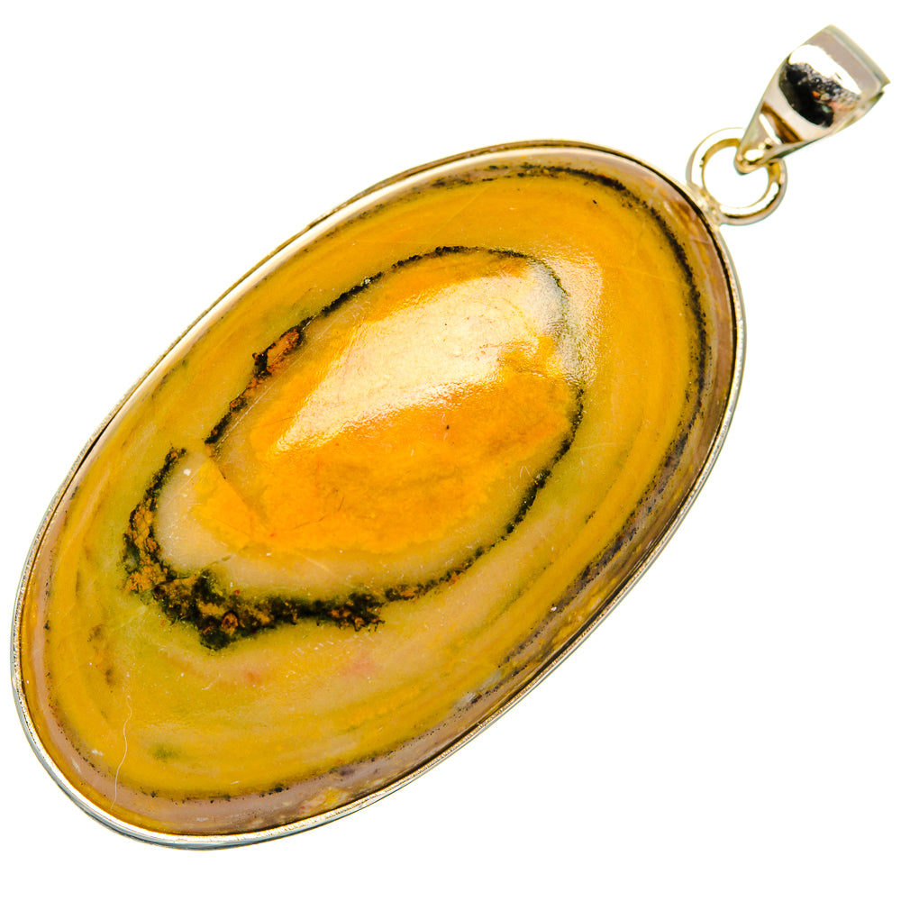 Bumble Bee Jasper Pendants handcrafted by Anasilvercos - PD28763 - Photo 2