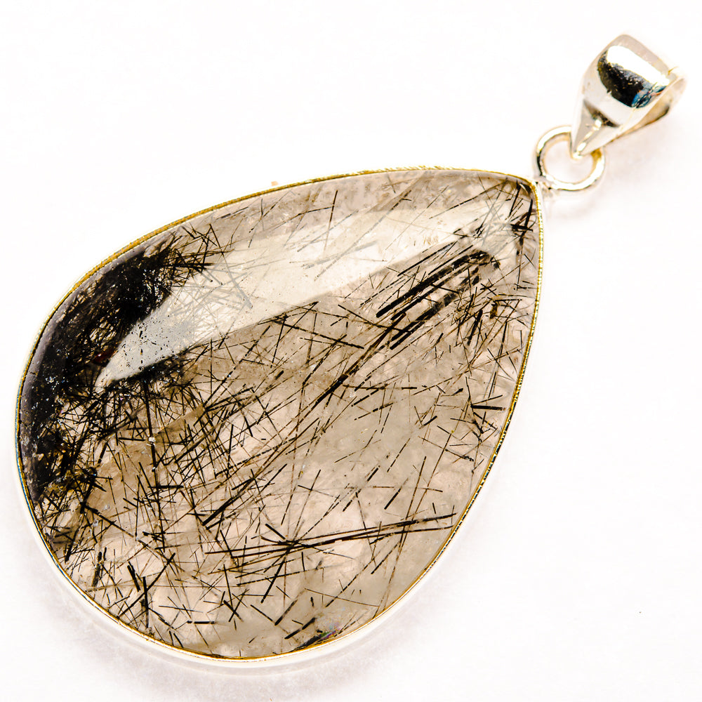 Tourmalinated Quartz Pendants handcrafted by Anasilvercos - PD28768 - Photo 2