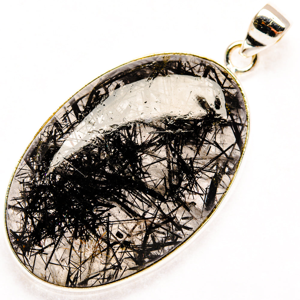 Tourmalinated Quartz Pendants handcrafted by Anasilvercos - PD28774 - Photo 2