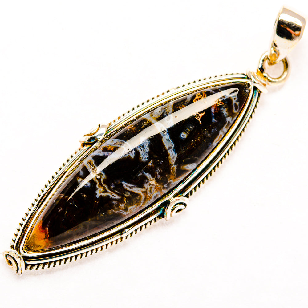 Turkish Tube Agate Pendants handcrafted by Anasilvercos - PD28777 - Photo 2