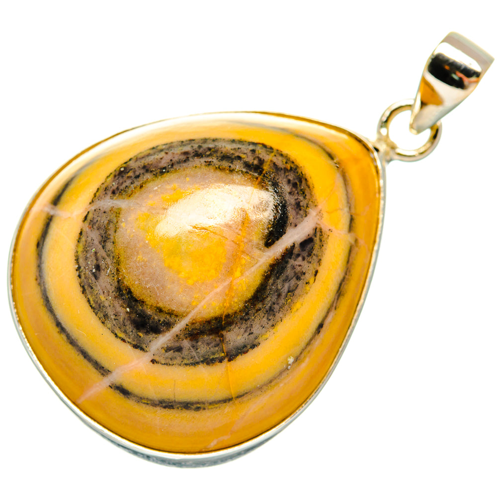 Bumble Bee Jasper Pendants handcrafted by Anasilvercos - PD28875 - Photo 2