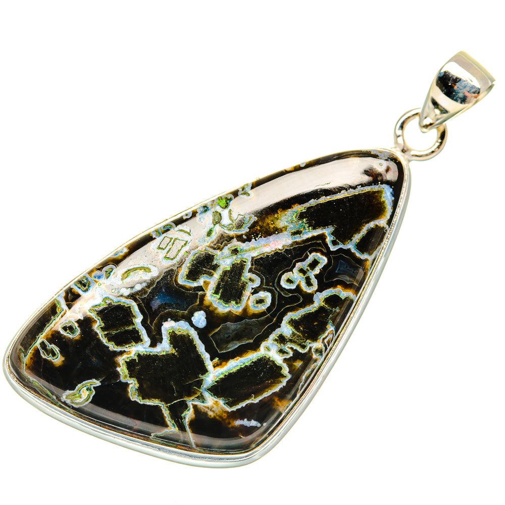 Turkish Tube Agate Pendants handcrafted by Anasilvercos - PD28898 - Photo 2