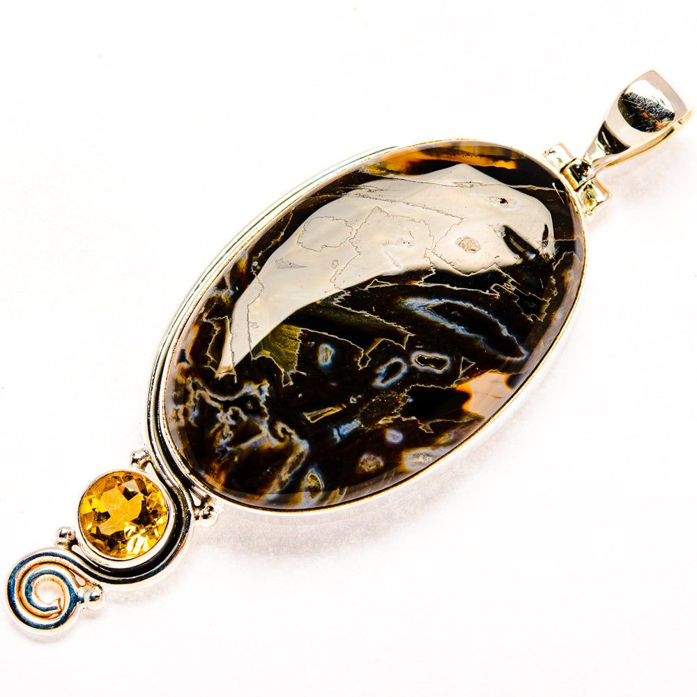 Turkish Tube Agate Pendants handcrafted by Anasilvercos - PD28900 - Photo 2