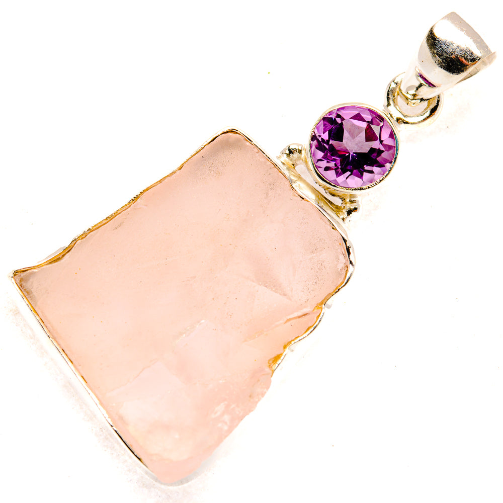 Rose Quartz Pendants handcrafted by Anasilvercos - PD28929 - Photo 2