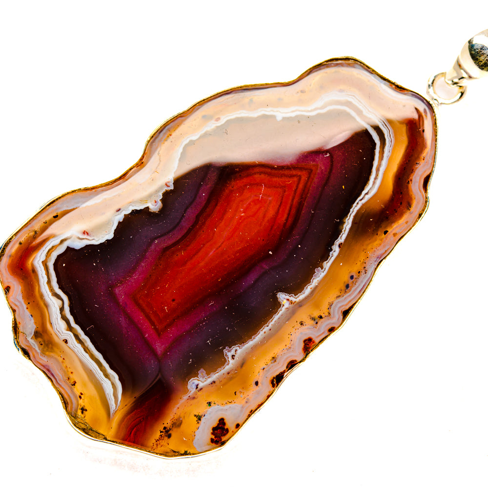 Botswana Agate Pendants handcrafted by Anasilvercos - PD28934 - Photo 2