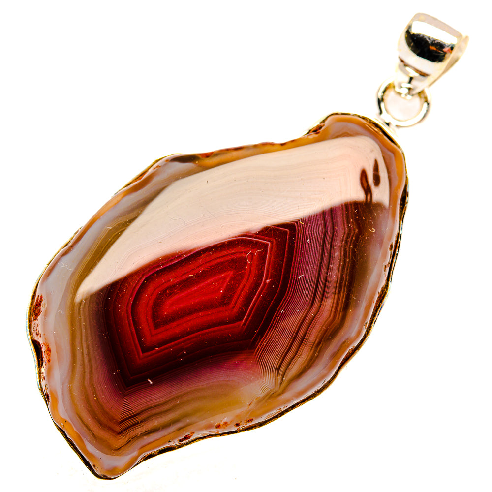 Botswana Agate Pendants handcrafted by Anasilvercos - PD28937 - Photo 2