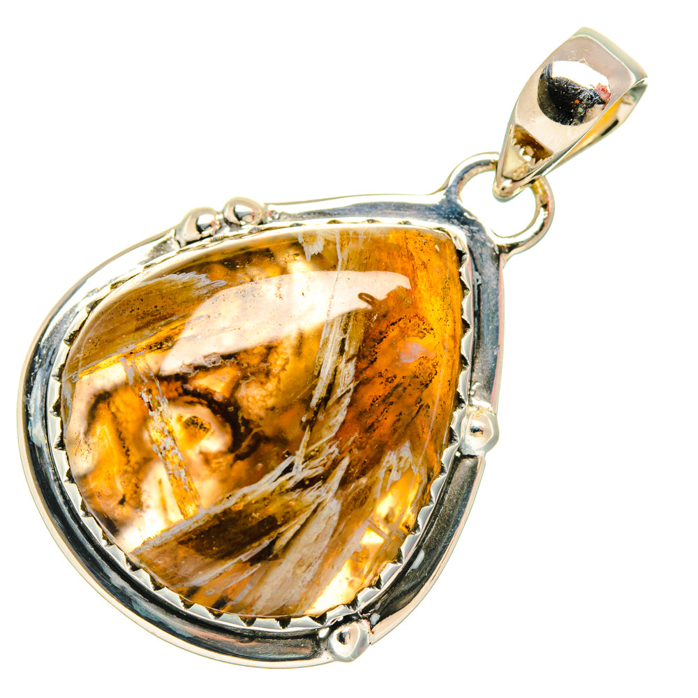 Turkish Tube Agate Pendants handcrafted by Anasilvercos - PD29007 - Photo 2
