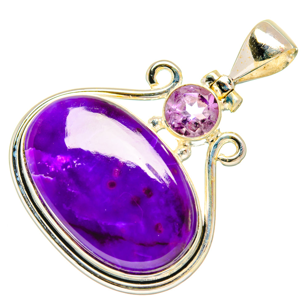 Sugilite, Amethyst Pendants handcrafted by Anasilvercos - PD29025 - Photo 2