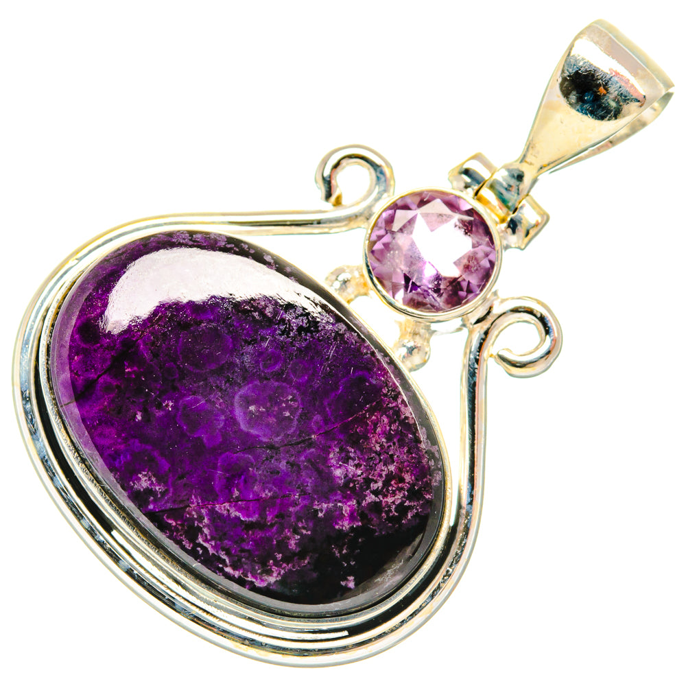 Sugilite, Amethyst Pendants handcrafted by Anasilvercos - PD29030 - Photo 2