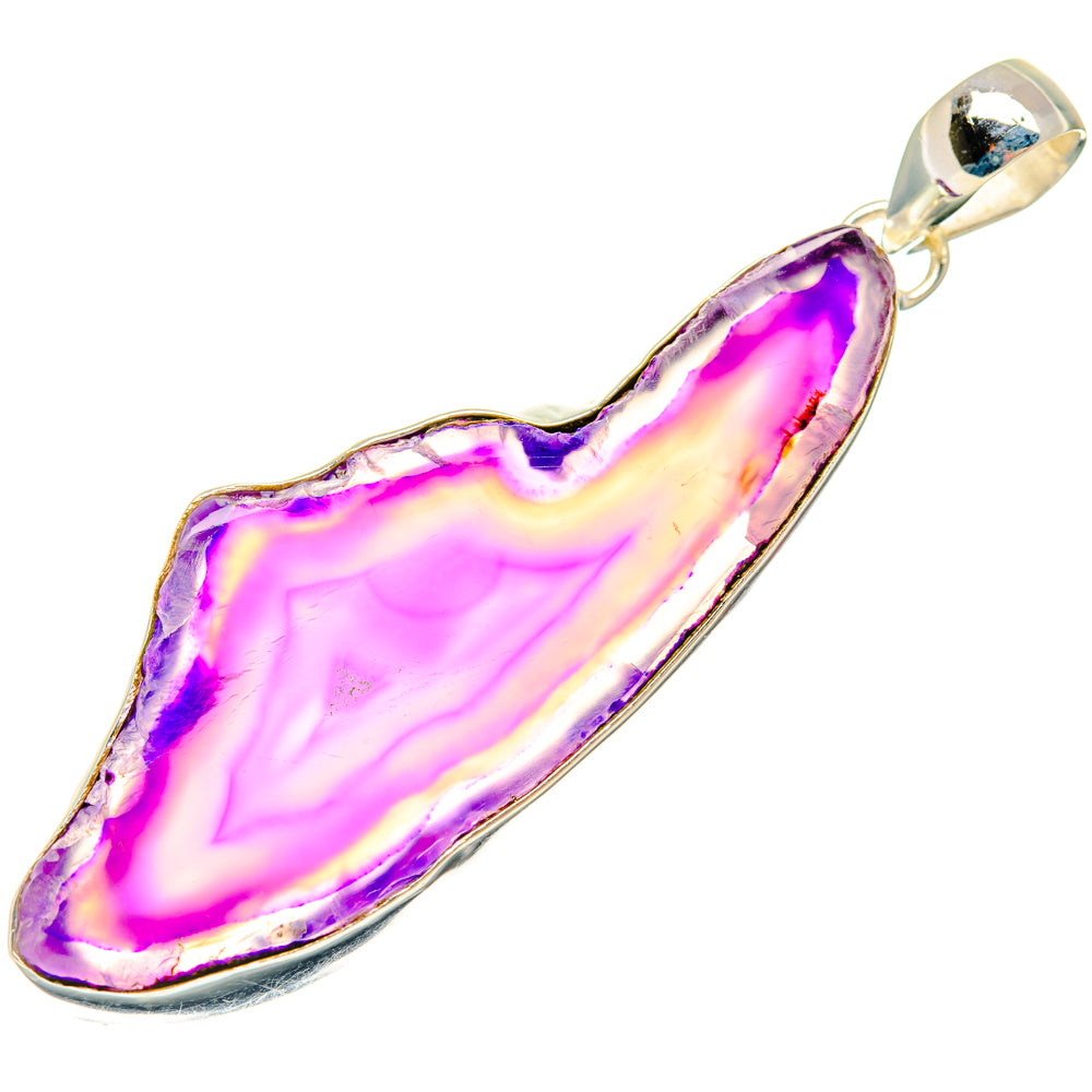 Purple Geode Slice Pendants handcrafted by Anasilvercos - PD29037 - Photo 2