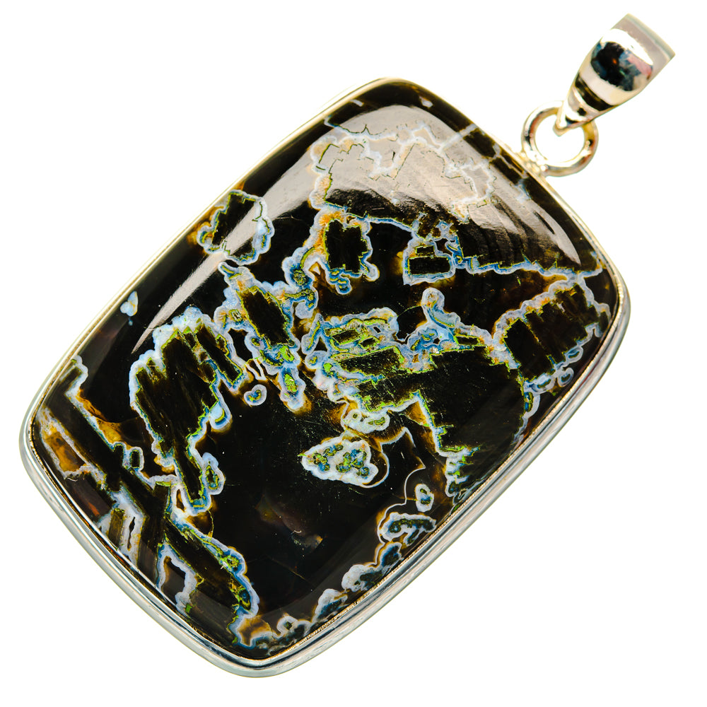 Turkish Tube Agate Pendants handcrafted by Anasilvercos - PD29140 - Photo 2