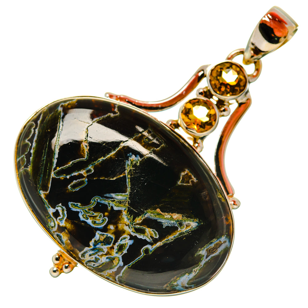 Turkish Tube Agate Pendants handcrafted by Anasilvercos - PD29153 - Photo 2