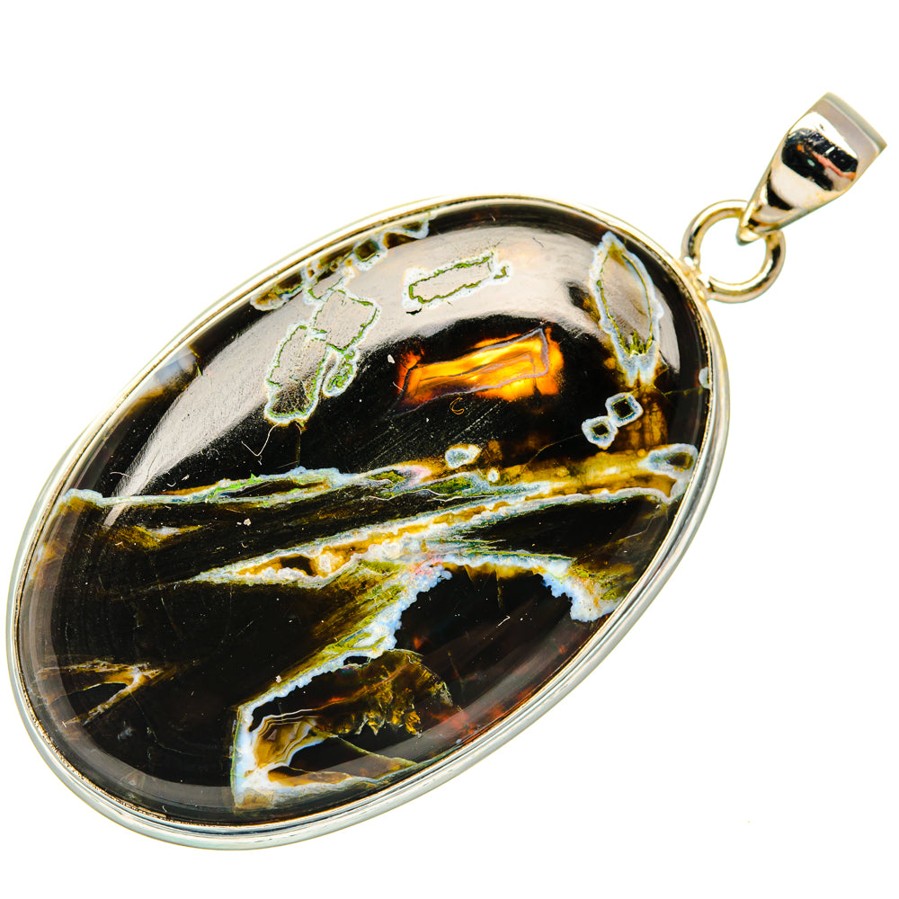 Turkish Tube Agate Pendants handcrafted by Anasilvercos - PD29247 - Photo 2