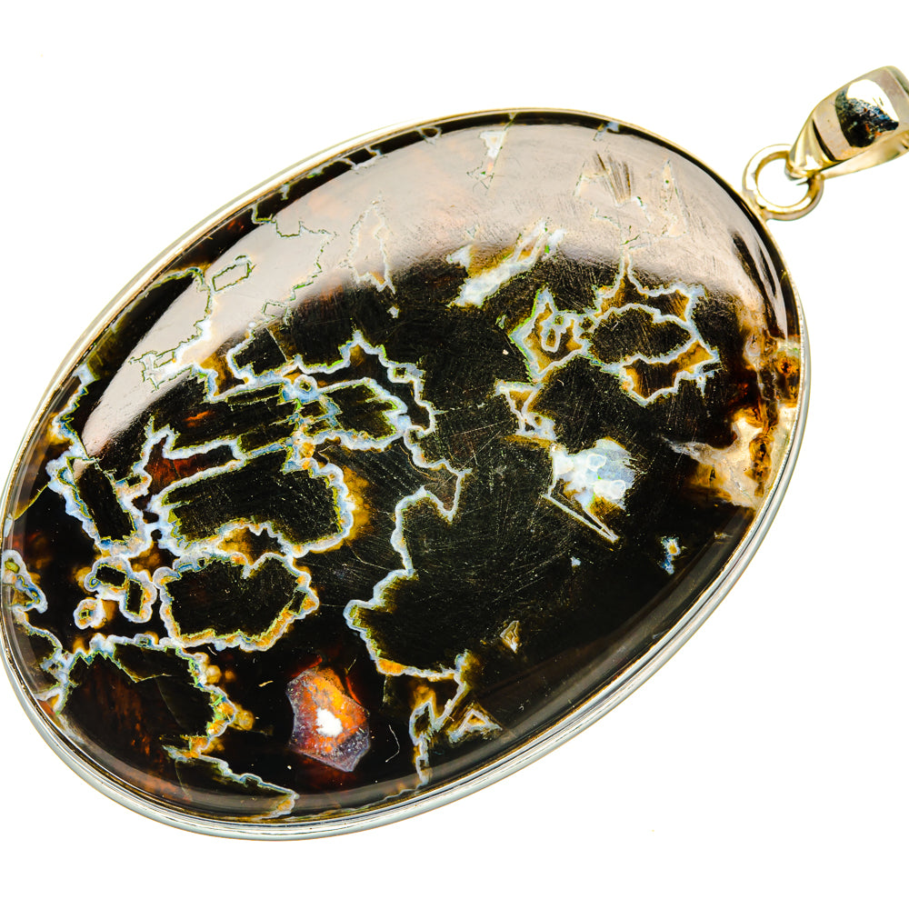 Turkish Tube Agate Pendants handcrafted by Anasilvercos - PD29255 - Photo 2