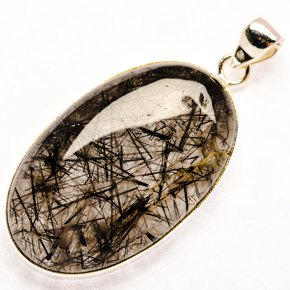 Tourmalinated Quartz Pendants handcrafted by Anasilvercos - PD29279 - Photo 2