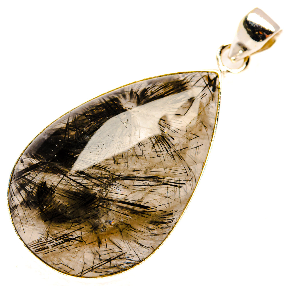 Tourmalinated Quartz Pendants handcrafted by Anasilvercos - PD29345 - Photo 2