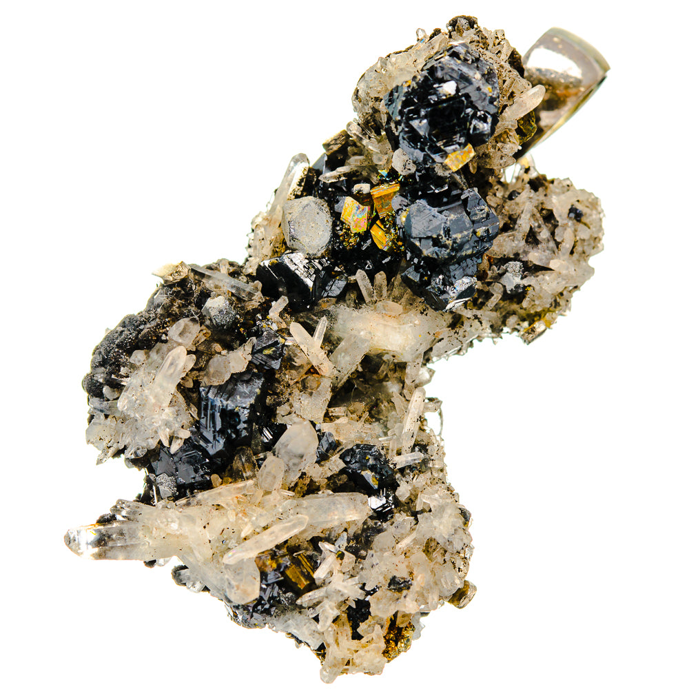 Galena In Quartz Pendants handcrafted by Anasilvercos - PD29351 - Photo 2