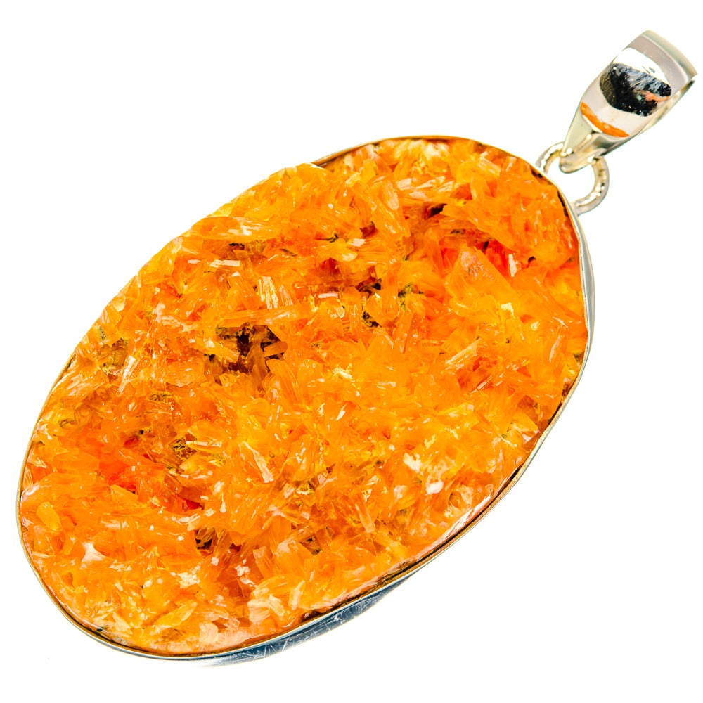 Orange Selenite Crystal Pendants handcrafted by Anasilvercos - PD29364 - Photo 2