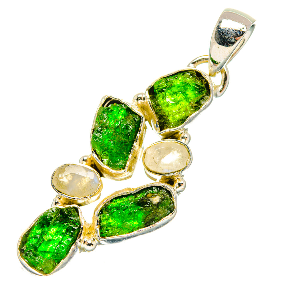 Chrome Diopside Pendants handcrafted by Anasilvercos - PD29379 - Photo 2