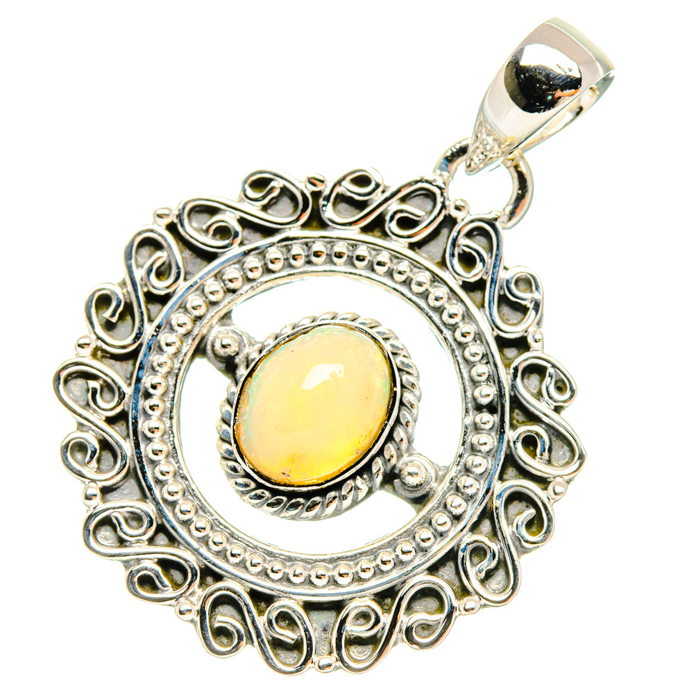 Ethiopian Opal Pendants handcrafted by Anasilvercos - PD29381 - Photo 2