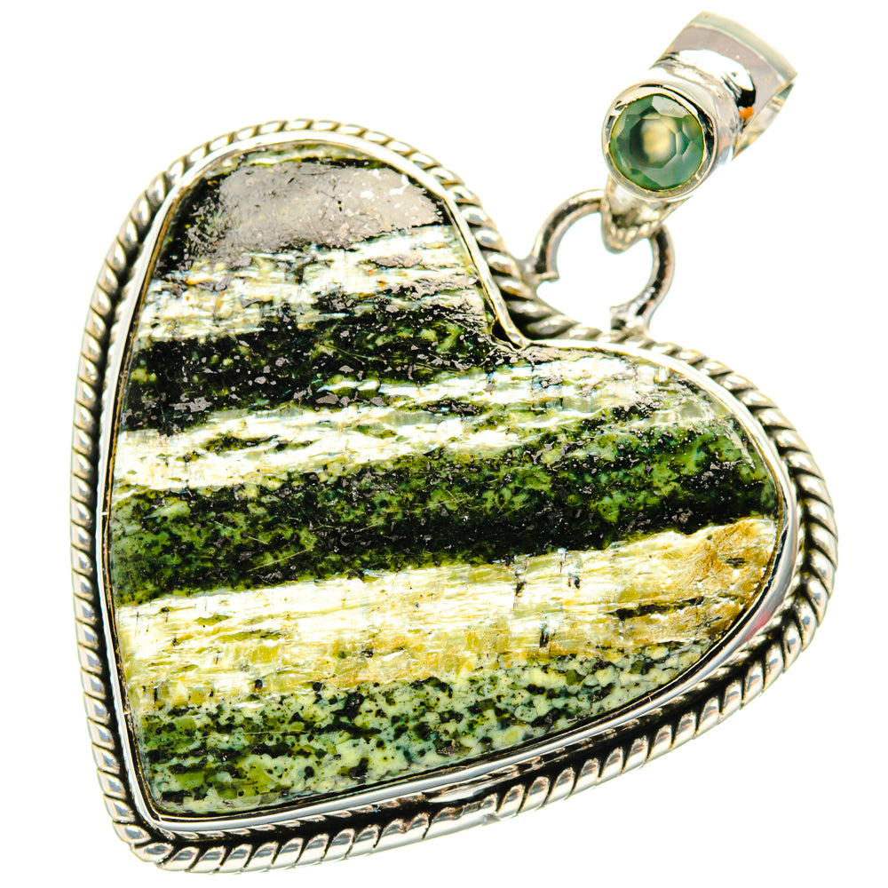 Green Swiss Opal Pendants handcrafted by Anasilvercos - PD29382 - Photo 2