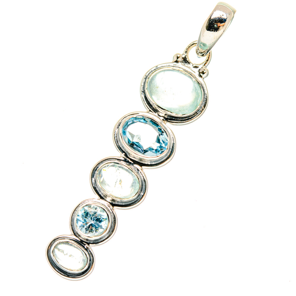 Aquamarine Pendants handcrafted by Anasilvercos - PD29387 - Photo 2