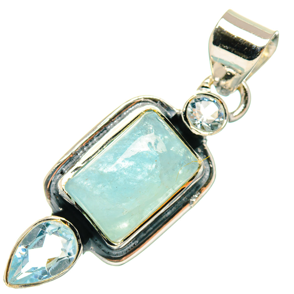 Aquamarine Pendants handcrafted by Anasilvercos - PD29398 - Photo 2