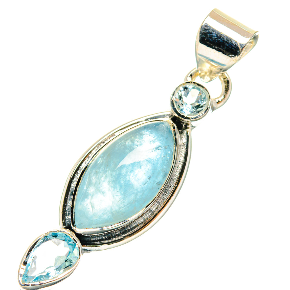 Aquamarine Pendants handcrafted by Anasilvercos - PD29400 - Photo 2