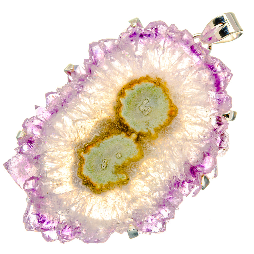 Amethyst Solar Quartz Pendants handcrafted by Anasilvercos - PD29403 - Photo 2