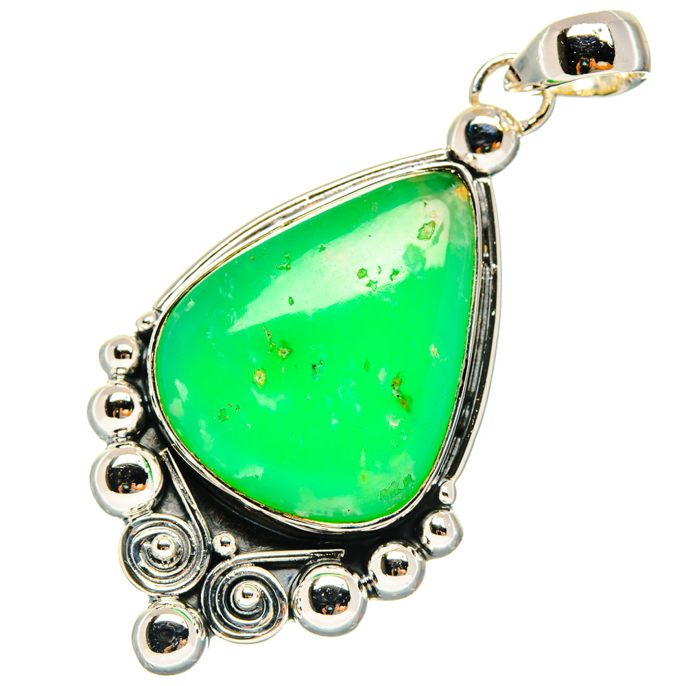 Chrysoprase Pendants handcrafted by Anasilvercos - PD29404 - Photo 2
