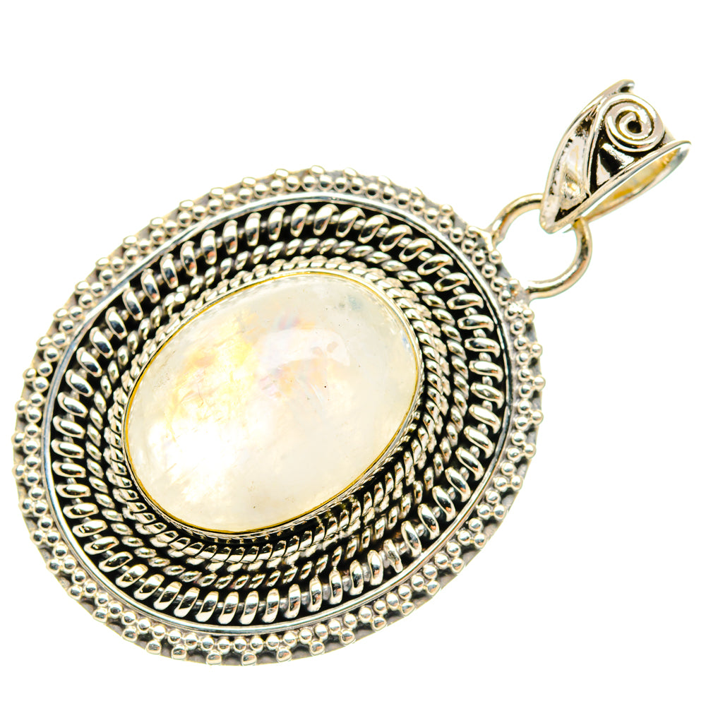 Rainbow Moonstone Pendants handcrafted by Anasilvercos - PD29442 - Photo 2