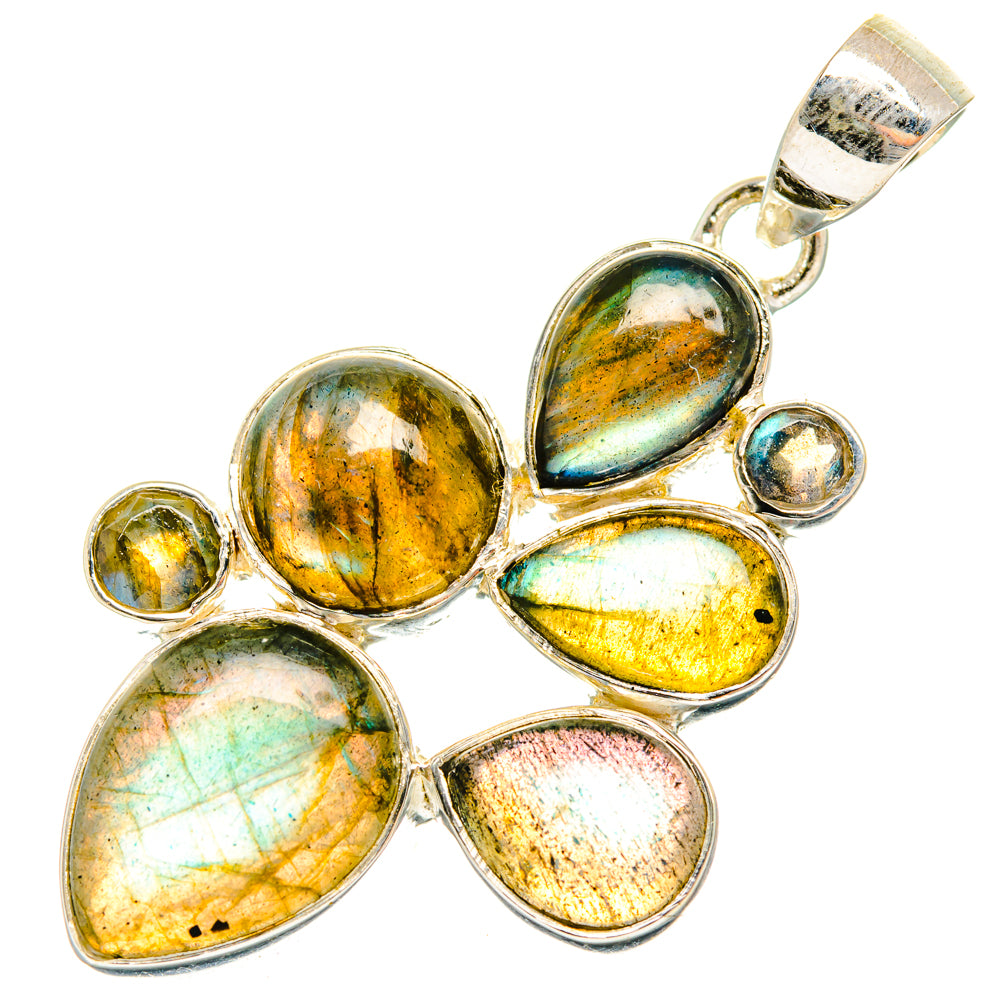 Labradorite Pendants handcrafted by Anasilvercos - PD29444 - Photo 2