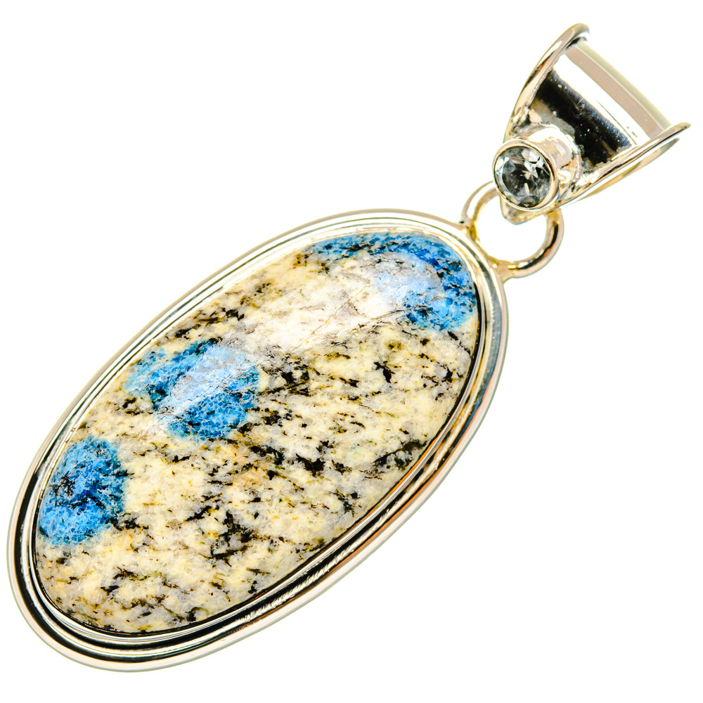 K2 Blue Azurite Pendants handcrafted by Anasilvercos - PD29463 - Photo 2